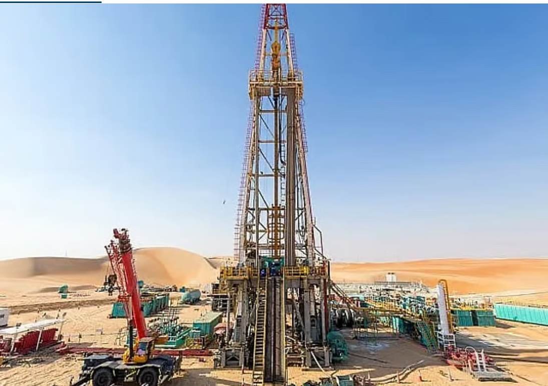An ADNOC drilling rig operating in Abu Dhabi